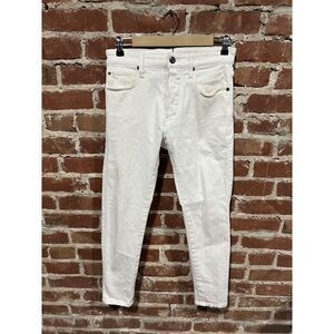 G Star Raw Slim Mens White Denim Pants Size 28x30 Skinny Stretch